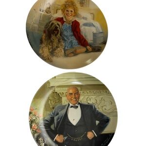 * Annie & Daddy Warbucks collectible plates